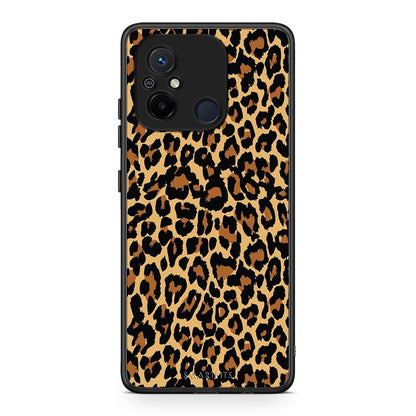 Θήκη Xiaomi Poco C55 Animal Leopard από τη Smartfits με σχέδιο στο πίσω μέρος και μαύρο περίβλημα | Xiaomi Poco C55 Animal Leopard Case with Colorful Back and Black Bezels