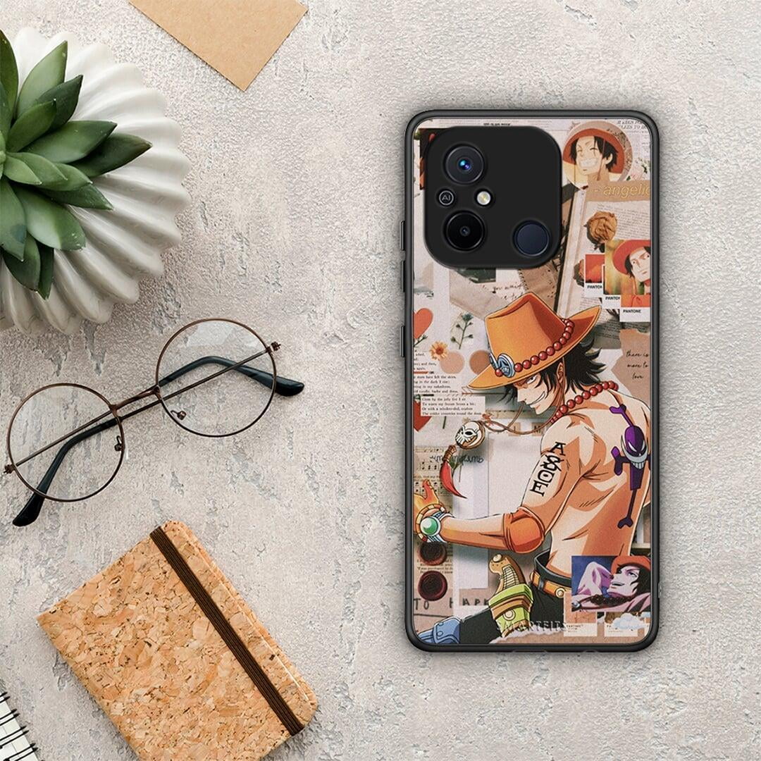 Θήκη Xiaomi Poco C55 Anime Collage από τη Smartfits με σχέδιο στο πίσω μέρος και μαύρο περίβλημα | Xiaomi Poco C55 Anime Collage Case with Colorful Back and Black Bezels