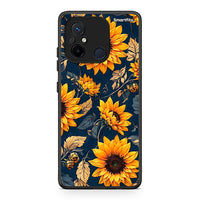 Thumbnail for Θήκη Xiaomi Poco C55 Autumn Sunflowers από τη Smartfits με σχέδιο στο πίσω μέρος και μαύρο περίβλημα | Xiaomi Poco C55 Autumn Sunflowers Case with Colorful Back and Black Bezels