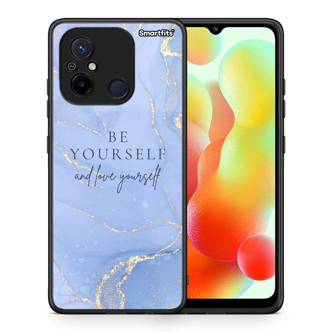 Θήκη Xiaomi Poco C55 Be Yourself από τη Smartfits με σχέδιο στο πίσω μέρος και μαύρο περίβλημα | Xiaomi Poco C55 Be Yourself Case with Colorful Back and Black Bezels