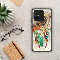 Thumbnail for Θήκη Xiaomi Poco C55 Boho DreamCatcher από τη Smartfits με σχέδιο στο πίσω μέρος και μαύρο περίβλημα | Xiaomi Poco C55 Boho DreamCatcher Case with Colorful Back and Black Bezels