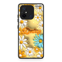 Thumbnail for Θήκη Xiaomi Poco C55 Bubble Daisies από τη Smartfits με σχέδιο στο πίσω μέρος και μαύρο περίβλημα | Xiaomi Poco C55 Bubble Daisies Case with Colorful Back and Black Bezels