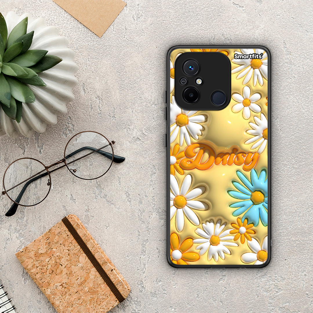 Θήκη Xiaomi Poco C55 Bubble Daisies από τη Smartfits με σχέδιο στο πίσω μέρος και μαύρο περίβλημα | Xiaomi Poco C55 Bubble Daisies Case with Colorful Back and Black Bezels