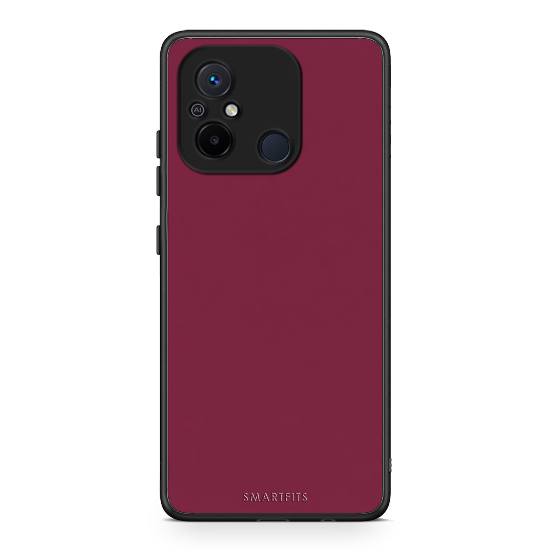 Θήκη Xiaomi Poco C55 Burgundy από τη Smartfits με σχέδιο στο πίσω μέρος και μαύρο περίβλημα | Xiaomi Poco C55 Burgundy case with colorful back and black bezels
