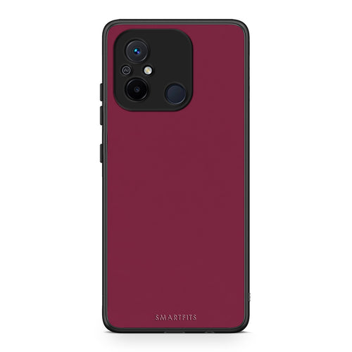 Θήκη Xiaomi Poco C55 Burgundy από τη Smartfits με σχέδιο στο πίσω μέρος και μαύρο περίβλημα | Xiaomi Poco C55 Burgundy case with colorful back and black bezels