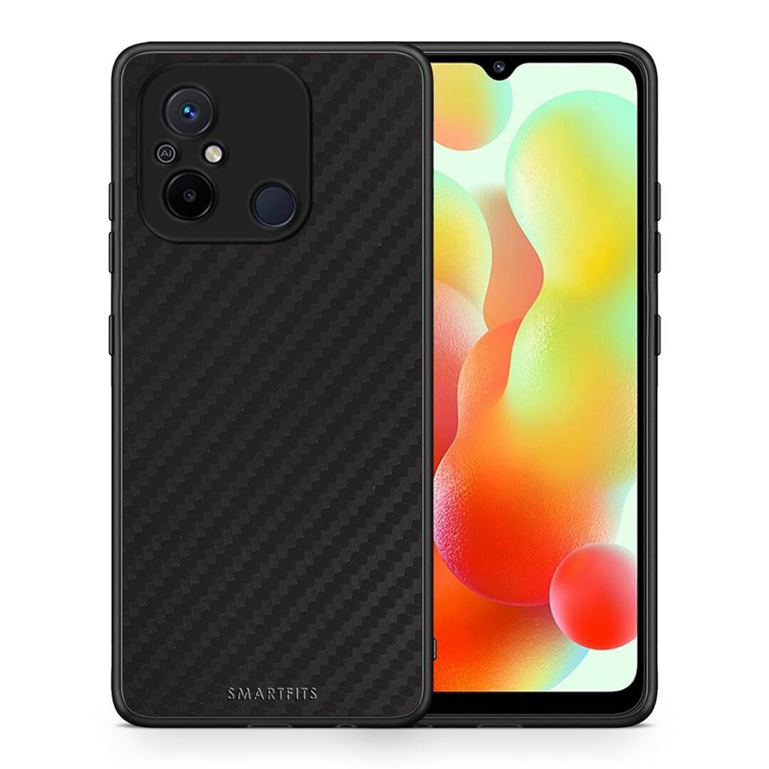 Θήκη Xiaomi Poco C55 Carbon Black από τη Smartfits με σχέδιο στο πίσω μέρος και μαύρο περίβλημα | Xiaomi Poco C55 Carbon Black Case with Colorful Back and Black Bezels