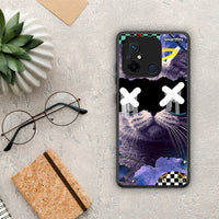 Thumbnail for Θήκη Xiaomi Poco C55 Cat Collage από τη Smartfits με σχέδιο στο πίσω μέρος και μαύρο περίβλημα | Xiaomi Poco C55 Cat Collage Case with Colorful Back and Black Bezels