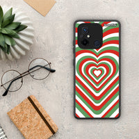 Thumbnail for Θήκη Xiaomi Poco C55 Christmas Hearts από τη Smartfits με σχέδιο στο πίσω μέρος και μαύρο περίβλημα | Xiaomi Poco C55 Christmas Hearts Case with Colorful Back and Black Bezels