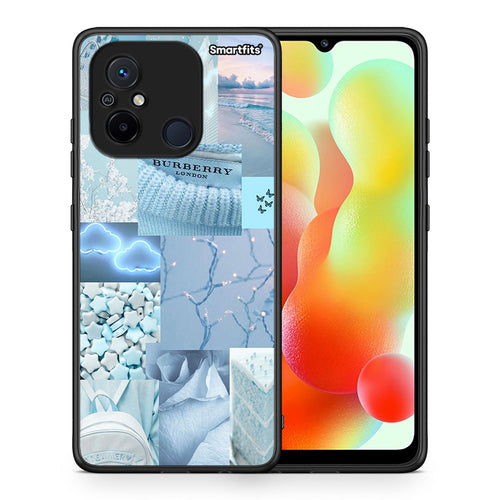 Θήκη Xiaomi Redmi 12C Ciel Aesthetic Collage από τη Smartfits με σχέδιο στο πίσω μέρος και μαύρο περίβλημα | Xiaomi Redmi 12C Ciel Aesthetic Collage Case with Colorful Back and Black Bezels