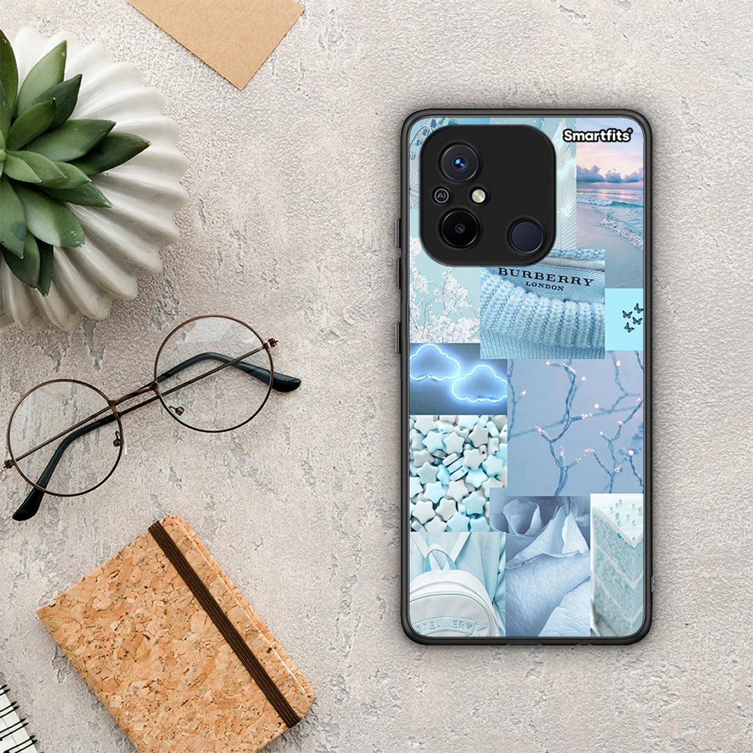 Θήκη Xiaomi Poco C55 Ciel Aesthetic Collage από τη Smartfits με σχέδιο στο πίσω μέρος και μαύρο περίβλημα | Xiaomi Poco C55 Ciel Aesthetic Collage Case with Colorful Back and Black Bezels