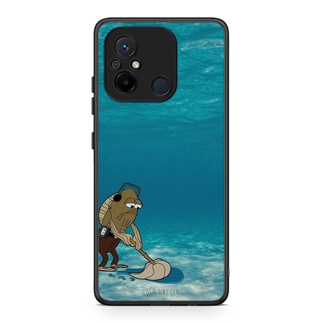 Θήκη Xiaomi Poco C55 Clean The Ocean από τη Smartfits με σχέδιο στο πίσω μέρος και μαύρο περίβλημα | Xiaomi Poco C55 Clean The Ocean Case with Colorful Back and Black Bezels