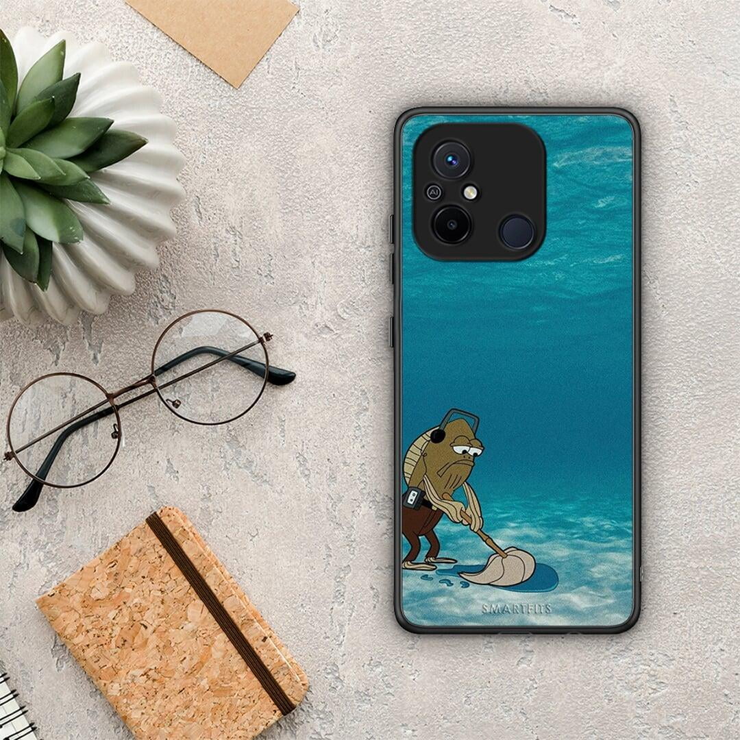 Θήκη Xiaomi Poco C55 Clean The Ocean από τη Smartfits με σχέδιο στο πίσω μέρος και μαύρο περίβλημα | Xiaomi Poco C55 Clean The Ocean Case with Colorful Back and Black Bezels