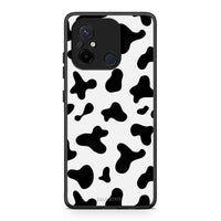 Thumbnail for Θήκη Xiaomi Poco C55 Cow Print από τη Smartfits με σχέδιο στο πίσω μέρος και μαύρο περίβλημα | Xiaomi Poco C55 Cow Print Case with Colorful Back and Black Bezels