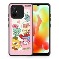 Thumbnail for Θήκη Xiaomi Poco C55 Cute Companion από τη Smartfits με σχέδιο στο πίσω μέρος και μαύρο περίβλημα | Xiaomi Poco C55 Cute Companion Case with Colorful Back and Black Bezels