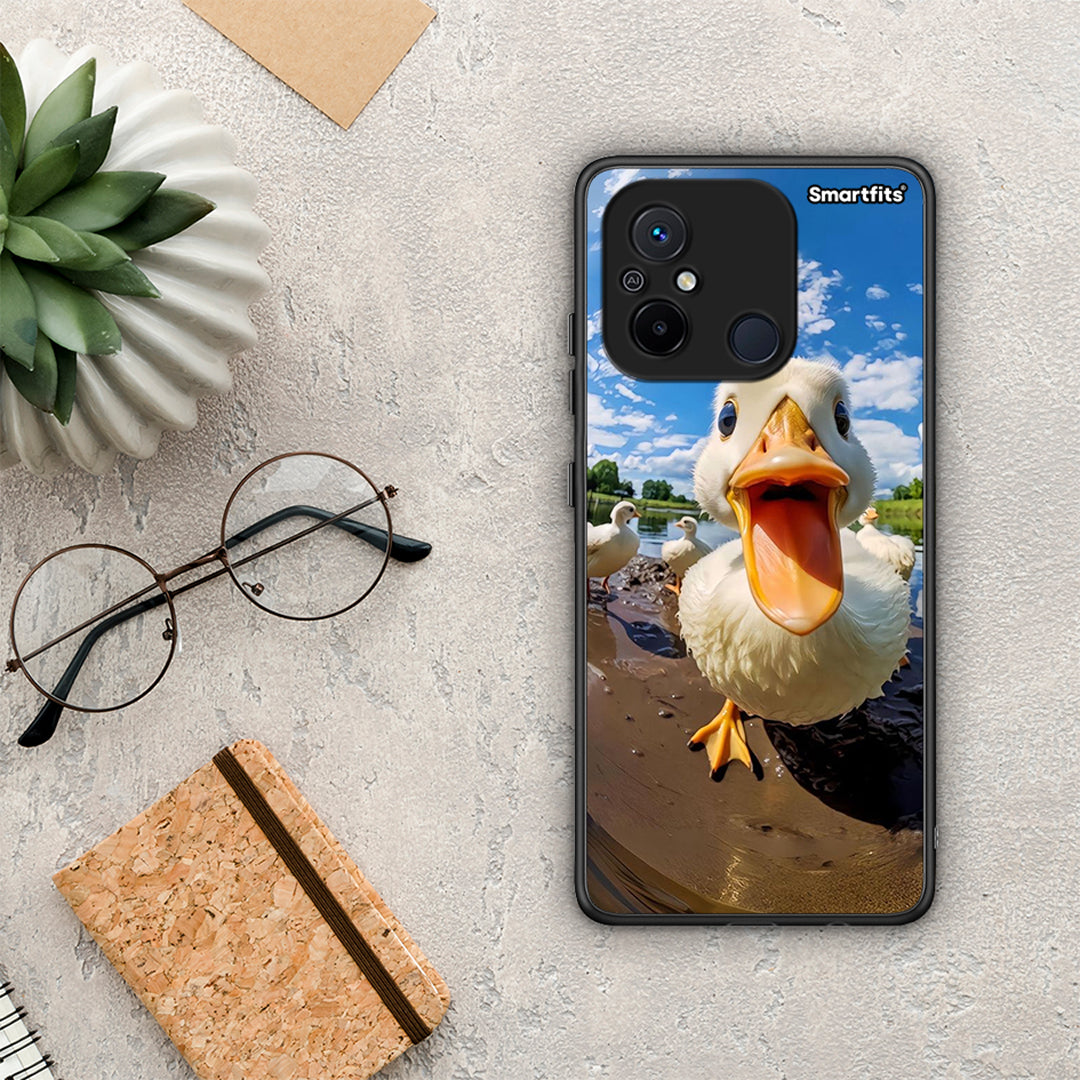 Θήκη Xiaomi Poco C55 Duck Face από τη Smartfits με σχέδιο στο πίσω μέρος και μαύρο περίβλημα | Xiaomi Poco C55 Duck Face Case with Colorful Back and Black Bezels