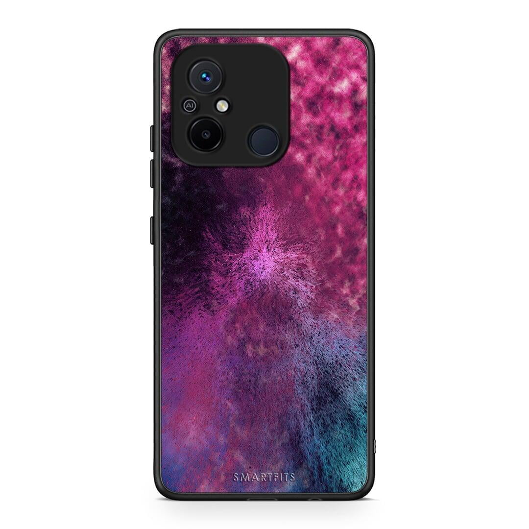 Θήκη Xiaomi Poco C55 Galactic Aurora από τη Smartfits με σχέδιο στο πίσω μέρος και μαύρο περίβλημα | Xiaomi Poco C55 Galactic Aurora Case with Colorful Back and Black Bezels