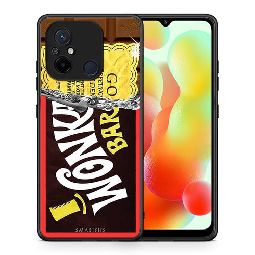 Θήκη Xiaomi Poco C55 Golden Ticket από τη Smartfits με σχέδιο στο πίσω μέρος και μαύρο περίβλημα | Xiaomi Poco C55 Golden Ticket Case with Colorful Back and Black Bezels