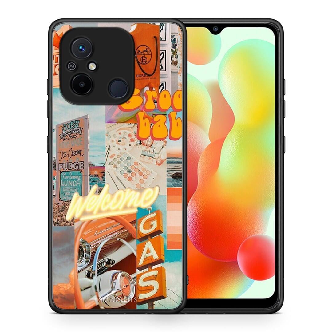 Θήκη Xiaomi Poco C55 Groovy Babe από τη Smartfits με σχέδιο στο πίσω μέρος και μαύρο περίβλημα | Xiaomi Poco C55 Groovy Babe Case with Colorful Back and Black Bezels