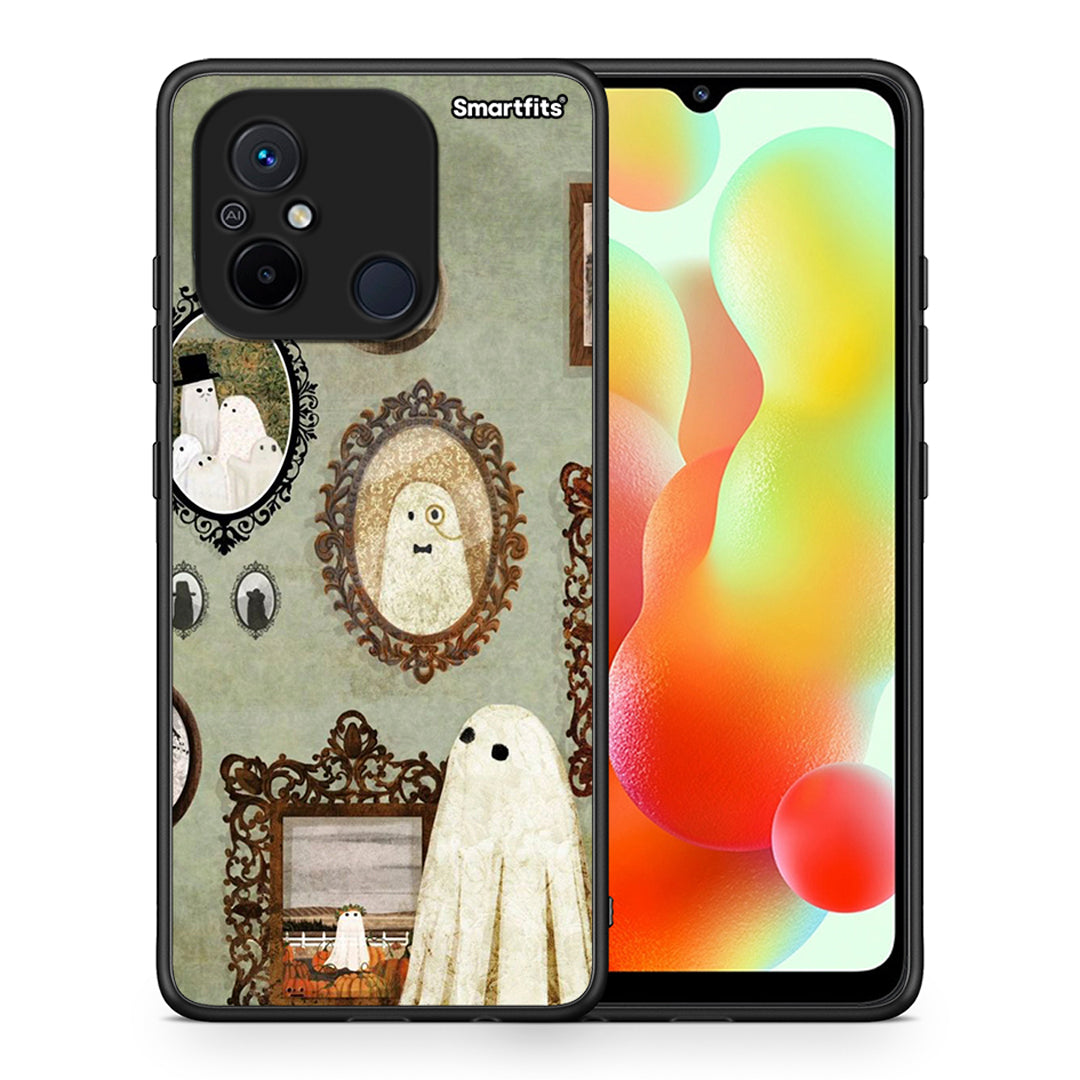 Θήκη Xiaomi Poco C55 Halloween Ghost Season από τη Smartfits με σχέδιο στο πίσω μέρος και μαύρο περίβλημα | Xiaomi Poco C55 Halloween Ghost Season Case with Colorful Back and Black Bezels