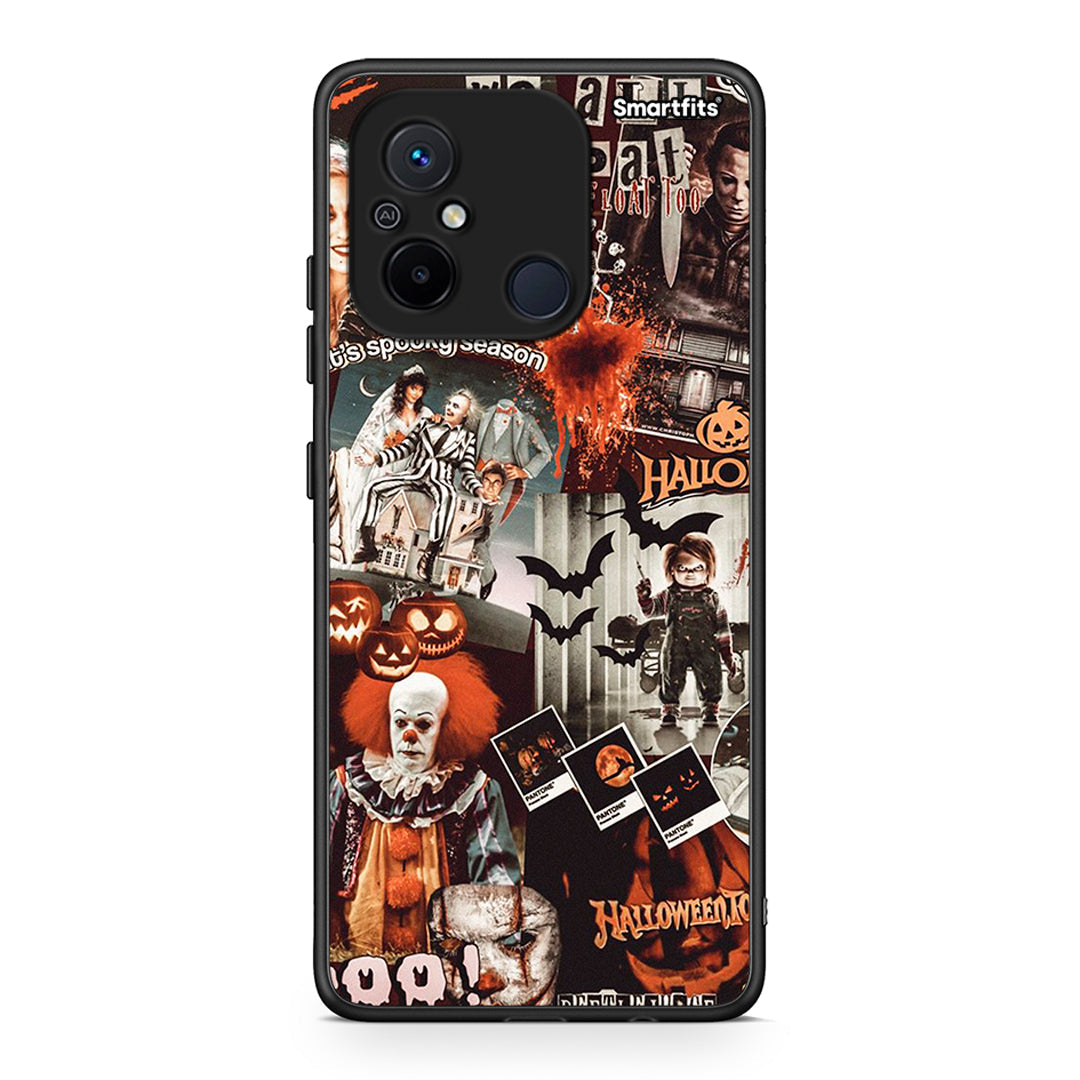 Θήκη Xiaomi Poco C55 Halloween Spooky Season από τη Smartfits με σχέδιο στο πίσω μέρος και μαύρο περίβλημα | Xiaomi Poco C55 Halloween Spooky Season Case with Colorful Back and Black Bezels