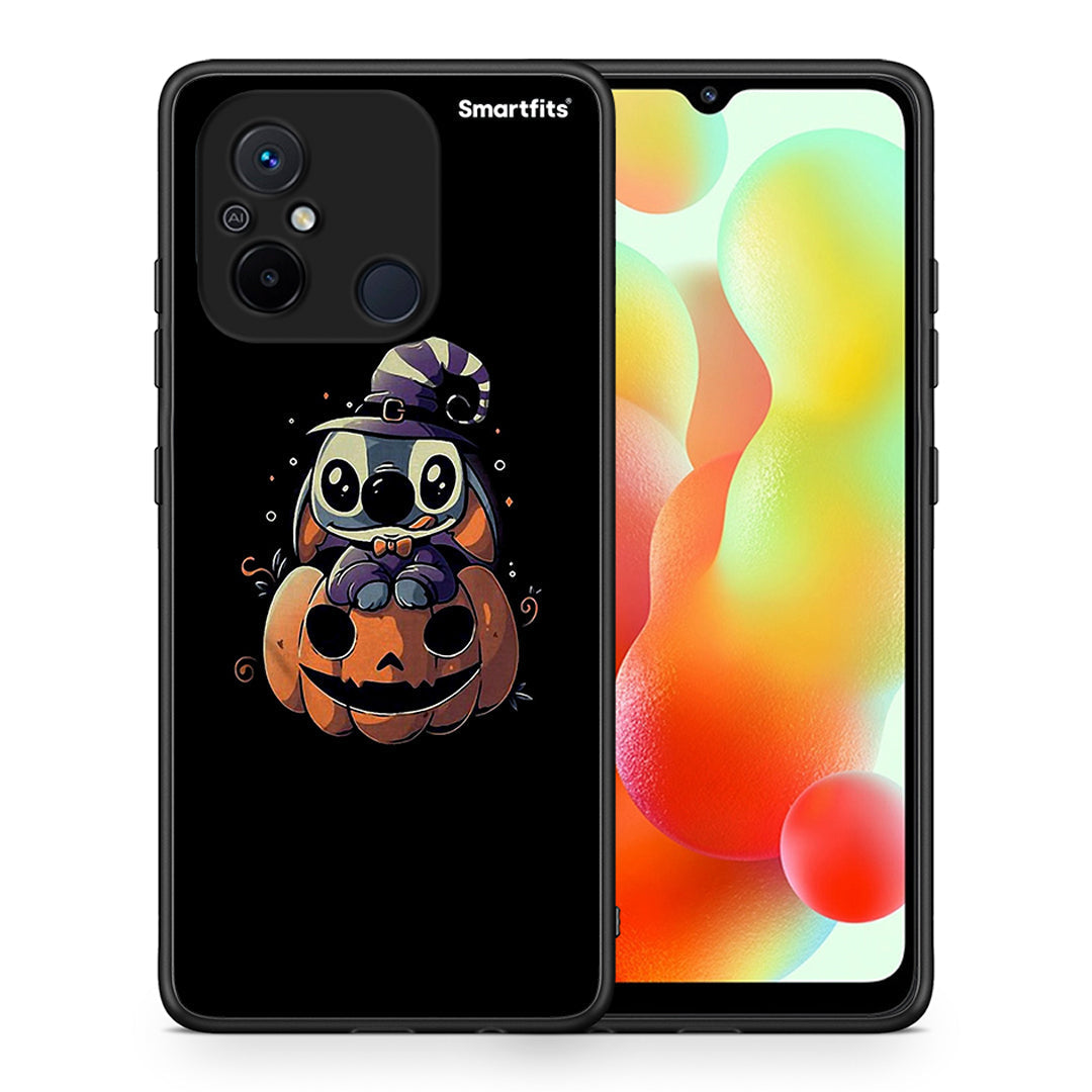 Θήκη Xiaomi Poco C55 Halloween Stitch από τη Smartfits με σχέδιο στο πίσω μέρος και μαύρο περίβλημα | Xiaomi Poco C55 Halloween Stitch Case with Colorful Back and Black Bezels