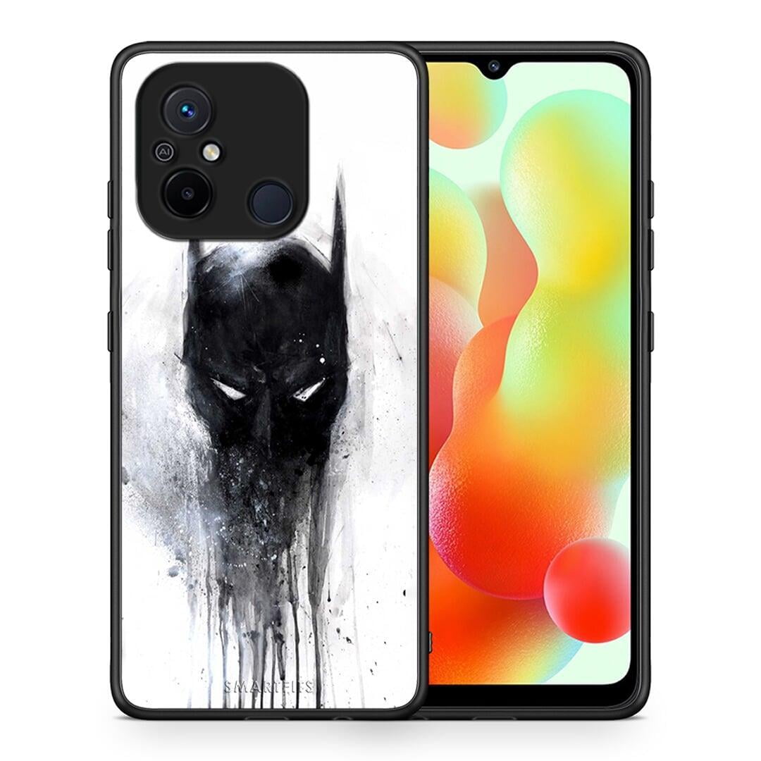 Θήκη Xiaomi Poco C55 Hero Paint Bat από τη Smartfits με σχέδιο στο πίσω μέρος και μαύρο περίβλημα | Xiaomi Poco C55 Hero Paint Bat Case with Colorful Back and Black Bezels