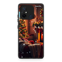 Thumbnail for Θήκη Xiaomi Poco C55 Home For Christmas από τη Smartfits με σχέδιο στο πίσω μέρος και μαύρο περίβλημα | Xiaomi Poco C55 Home For Christmas Case with Colorful Back and Black Bezels