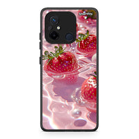 Thumbnail for Θήκη Xiaomi Redmi 12C Juicy Strawberries από τη Smartfits με σχέδιο στο πίσω μέρος και μαύρο περίβλημα | Xiaomi Redmi 12C Juicy Strawberries Case with Colorful Back and Black Bezels