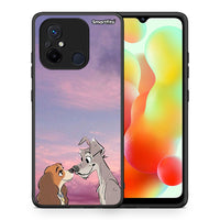 Thumbnail for Θήκη Xiaomi Poco C55 Lady And Tramp από τη Smartfits με σχέδιο στο πίσω μέρος και μαύρο περίβλημα | Xiaomi Poco C55 Lady And Tramp Case with Colorful Back and Black Bezels