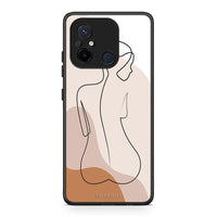 Thumbnail for Θήκη Xiaomi Poco C55 LineArt Woman από τη Smartfits με σχέδιο στο πίσω μέρος και μαύρο περίβλημα | Xiaomi Poco C55 LineArt Woman Case with Colorful Back and Black Bezels