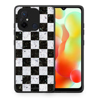 Thumbnail for Θήκη Xiaomi Poco C55 Marble Square Geometric από τη Smartfits με σχέδιο στο πίσω μέρος και μαύρο περίβλημα | Xiaomi Poco C55 Marble Square Geometric Case with Colorful Back and Black Bezels