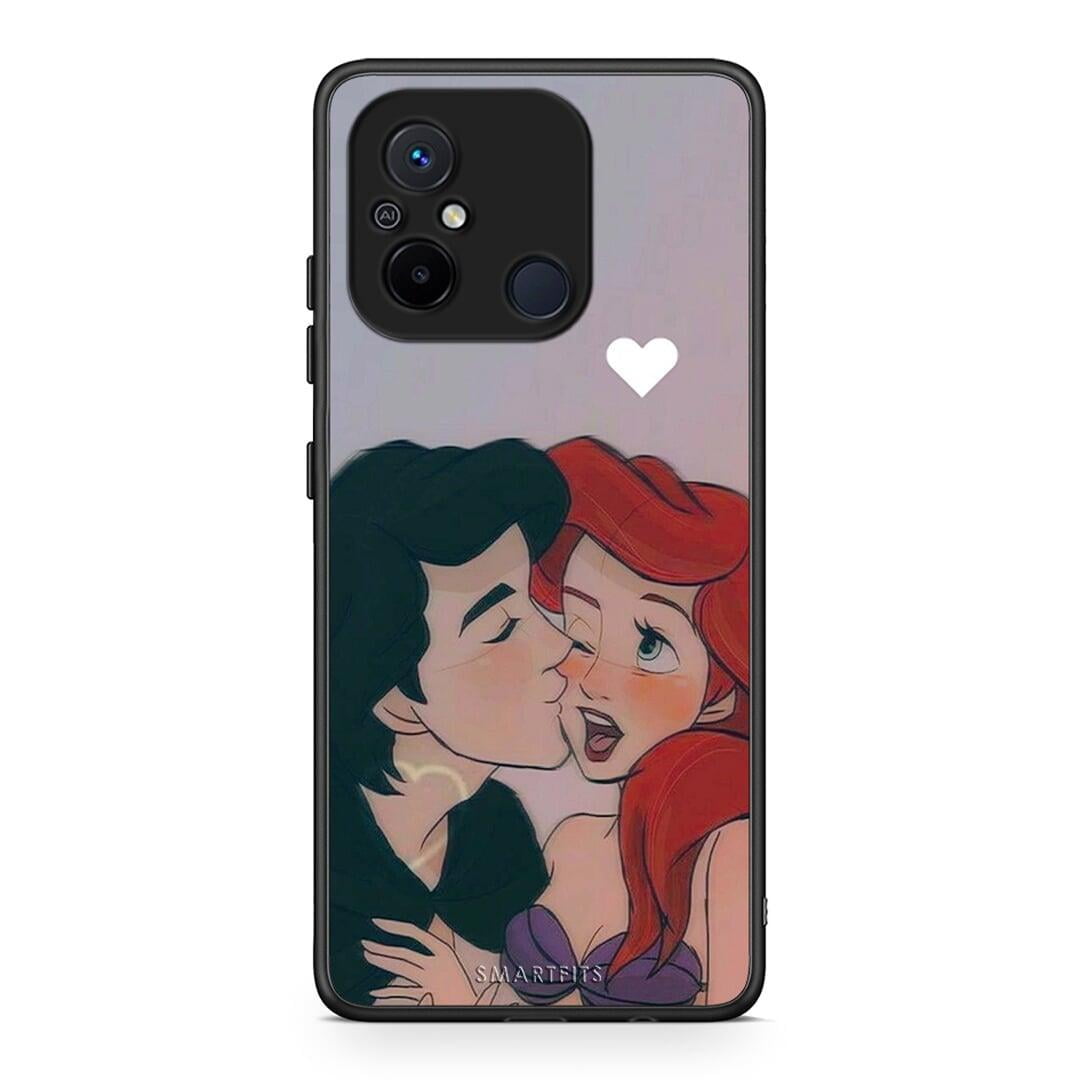 Θήκη Xiaomi Poco C55 Mermaid Couple από τη Smartfits με σχέδιο στο πίσω μέρος και μαύρο περίβλημα | Xiaomi Poco C55 Mermaid Couple Case with Colorful Back and Black Bezels