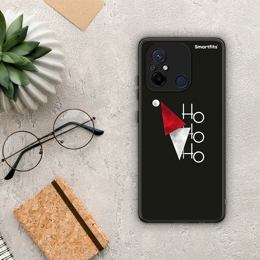 Θήκη Xiaomi Poco C55 Minimal Christmas από τη Smartfits με σχέδιο στο πίσω μέρος και μαύρο περίβλημα | Xiaomi Poco C55 Minimal Christmas Case with Colorful Back and Black Bezels