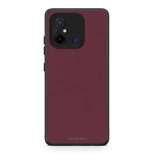Θήκη Xiaomi Poco C55 Muted Burgundy από τη Smartfits με σχέδιο στο πίσω μέρος και μαύρο περίβλημα | Xiaomi Poco C55 Muted Burgundy case with colorful back and black bezels