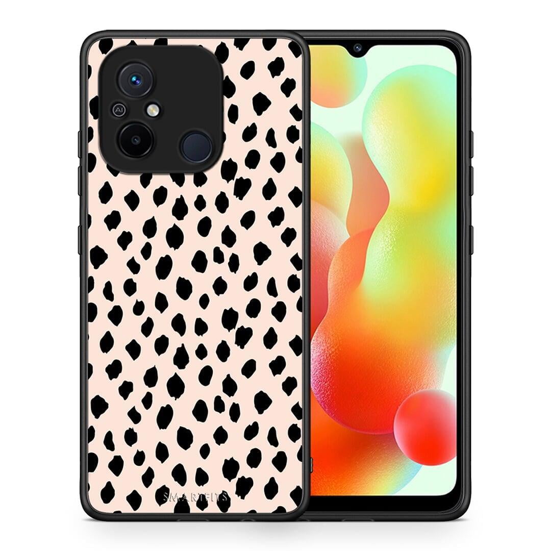 Θήκη Xiaomi Poco C55 New Polka Dots από τη Smartfits με σχέδιο στο πίσω μέρος και μαύρο περίβλημα | Xiaomi Poco C55 New Polka Dots Case with Colorful Back and Black Bezels