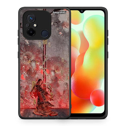 Θήκη Xiaomi Poco C55 Nezuko Kamado από τη Smartfits με σχέδιο στο πίσω μέρος και μαύρο περίβλημα | Xiaomi Poco C55 Nezuko Kamado Case with Colorful Back and Black Bezels