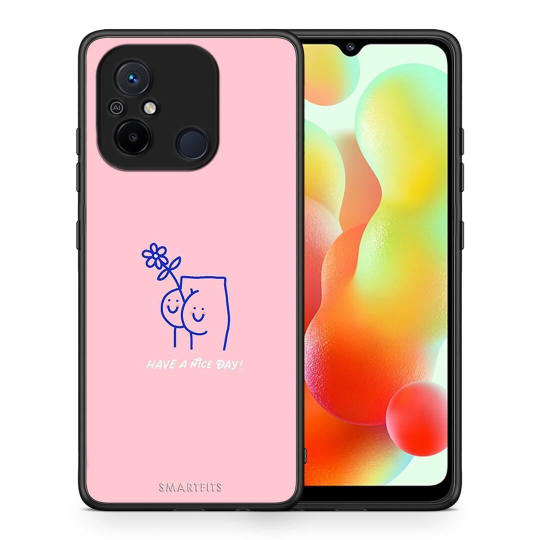 Θήκη Xiaomi Poco C55 Nice Day από τη Smartfits με σχέδιο στο πίσω μέρος και μαύρο περίβλημα | Xiaomi Poco C55 Nice Day Case with Colorful Back and Black Bezels