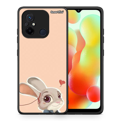 Θήκη Xiaomi Poco C55 Nick Wilde And Judy Hopps Love 2 από τη Smartfits με σχέδιο στο πίσω μέρος και μαύρο περίβλημα | Xiaomi Poco C55 Nick Wilde And Judy Hopps Love 2 Case with Colorful Back and Black Bezels