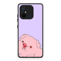 Thumbnail for Θήκη Xiaomi Poco C55 Pig Love 2 από τη Smartfits με σχέδιο στο πίσω μέρος και μαύρο περίβλημα | Xiaomi Poco C55 Pig Love 2 Case with Colorful Back and Black Bezels