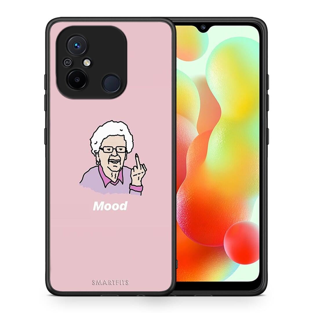 Θήκη Xiaomi Poco C55 PopArt Mood από τη Smartfits με σχέδιο στο πίσω μέρος και μαύρο περίβλημα | Xiaomi Poco C55 PopArt Mood Case with Colorful Back and Black Bezels