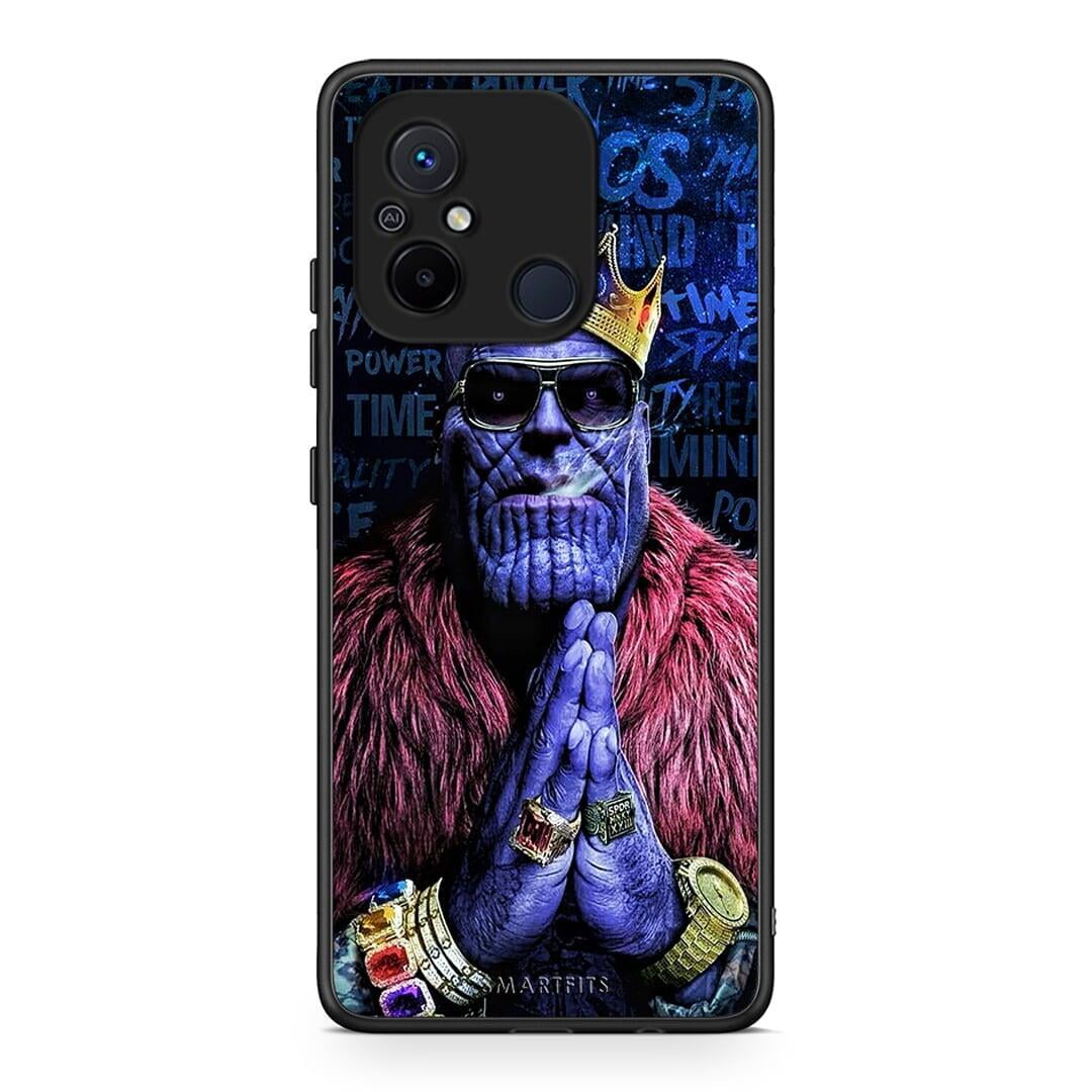 Θήκη Xiaomi Poco C55 PopArt Thanos από τη Smartfits με σχέδιο στο πίσω μέρος και μαύρο περίβλημα | Xiaomi Poco C55 PopArt Thanos Case with Colorful Back and Black Bezels