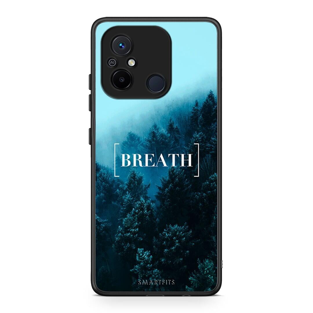 Θήκη Xiaomi Poco C55 Quote Breath από τη Smartfits με σχέδιο στο πίσω μέρος και μαύρο περίβλημα | Xiaomi Poco C55 Quote Breath Case with Colorful Back and Black Bezels