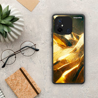 Thumbnail for Θήκη Xiaomi Poco C55 Real Gold από τη Smartfits με σχέδιο στο πίσω μέρος και μαύρο περίβλημα | Xiaomi Poco C55 Real Gold Case with Colorful Back and Black Bezels