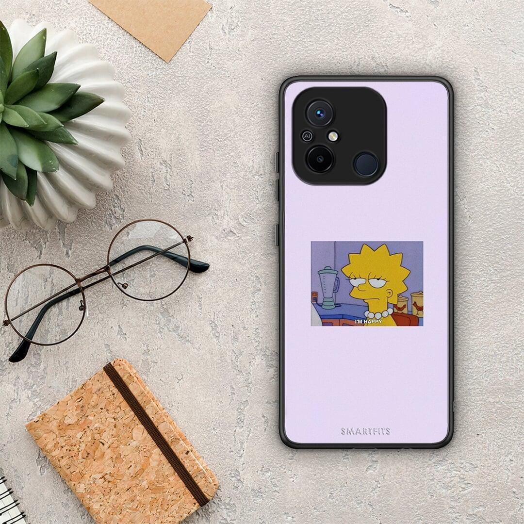 Θήκη Xiaomi Poco C55 So Happy από τη Smartfits με σχέδιο στο πίσω μέρος και μαύρο περίβλημα | Xiaomi Poco C55 So Happy Case with Colorful Back and Black Bezels