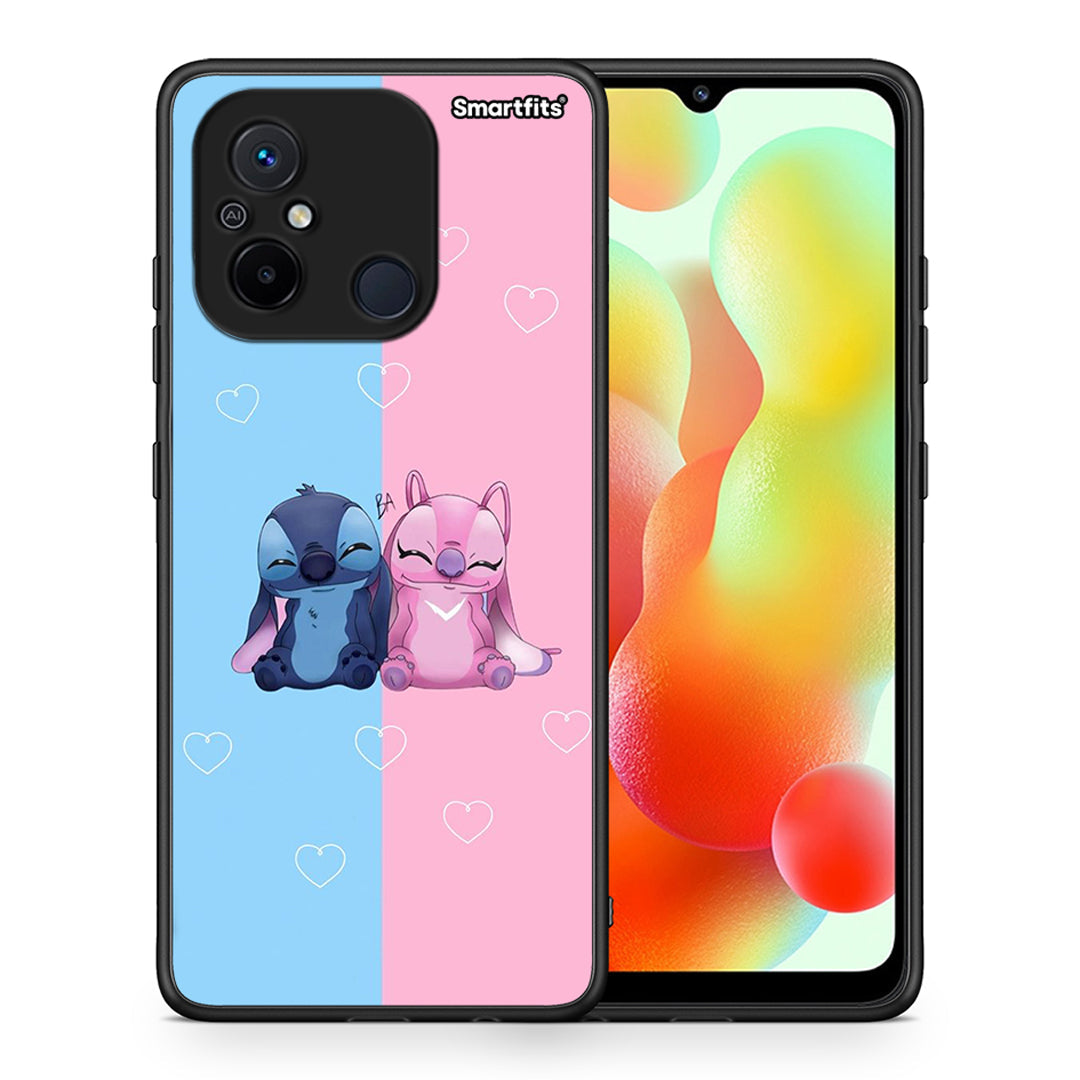 Θήκη Xiaomi Poco C55 Stitch And Angel από τη Smartfits με σχέδιο στο πίσω μέρος και μαύρο περίβλημα | Xiaomi Poco C55 Stitch And Angel Case with Colorful Back and Black Bezels