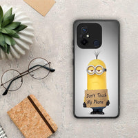 Thumbnail for Θήκη Xiaomi Poco C55 Text Minion από τη Smartfits με σχέδιο στο πίσω μέρος και μαύρο περίβλημα | Xiaomi Poco C55 Text Minion Case with Colorful Back and Black Bezels