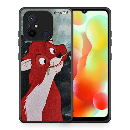 Θήκη Xiaomi Poco C55 Tod And Vixey Love 1 από τη Smartfits με σχέδιο στο πίσω μέρος και μαύρο περίβλημα | Xiaomi Poco C55 Tod And Vixey Love 1 Case with Colorful Back and Black Bezels
