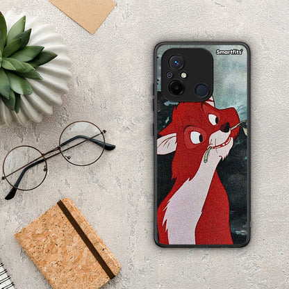 Θήκη Xiaomi Poco C55 Tod And Vixey Love 1 από τη Smartfits με σχέδιο στο πίσω μέρος και μαύρο περίβλημα | Xiaomi Poco C55 Tod And Vixey Love 1 Case with Colorful Back and Black Bezels