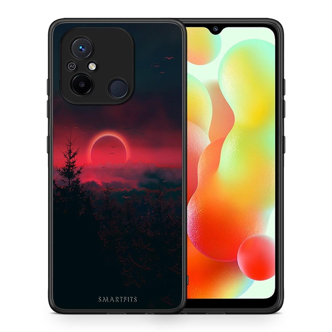 Θήκη Xiaomi Poco C55 Tropic Sunset από τη Smartfits με σχέδιο στο πίσω μέρος και μαύρο περίβλημα | Xiaomi Poco C55 Tropic Sunset Case with Colorful Back and Black Bezels