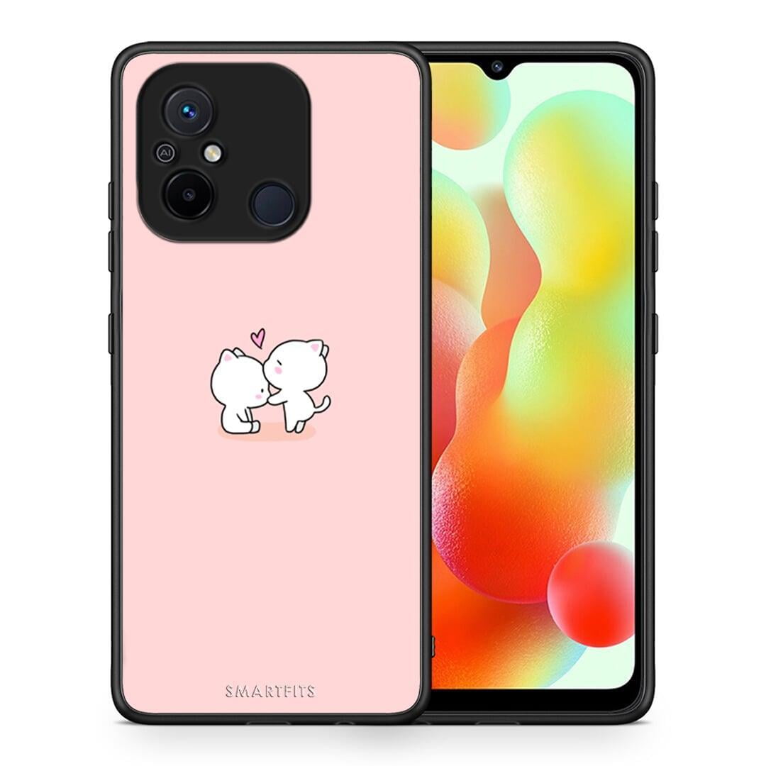 Θήκη Xiaomi Poco C55 Valentine Love από τη Smartfits με σχέδιο στο πίσω μέρος και μαύρο περίβλημα | Xiaomi Poco C55 Valentine Love Case with Colorful Back and Black Bezels